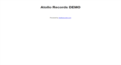 Desktop Screenshot of demo.atollorecords.com