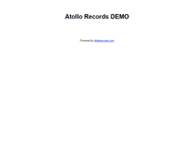 Tablet Screenshot of demo.atollorecords.com